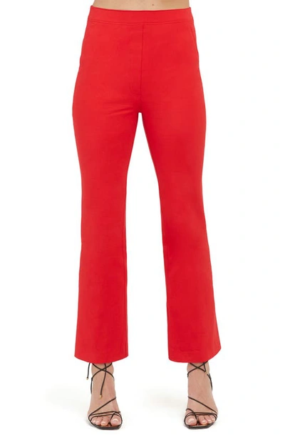 Spanx On-the-go Kick Flare Trouser In True Red
