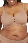 Spanx Low Profile Cushioned Underwire Minimizer Bra In Cafe Au Lait