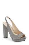 Pelle Moda Palma Slingback Sandal In Pewter