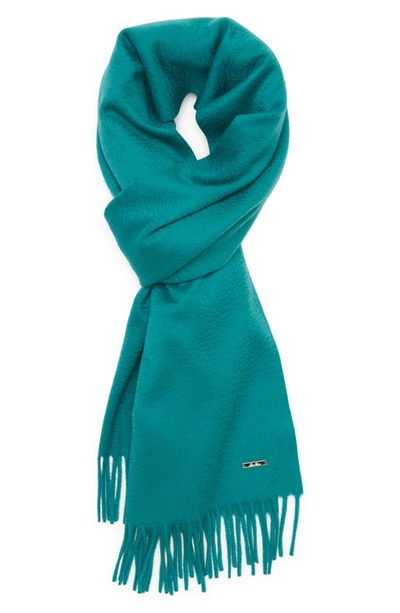 Loro Piana Unita Large Cashmere Scarf In Green