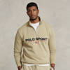 Polo Ralph Lauren Polo Sport Fleece Quarter-zip Sweatshirt In Classic Khaki