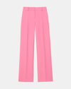 Lafayette 148 Sullivan Straight Leg Wool & Silk Pants In Pink
