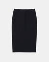 Lafayette 148 Plus-size Woolsilk Crepe Pencil Skirt In Black