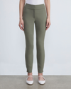 Lafayette 148 Mercer Acclaimed Stretch Mid-rise Skinny Jeans In Green