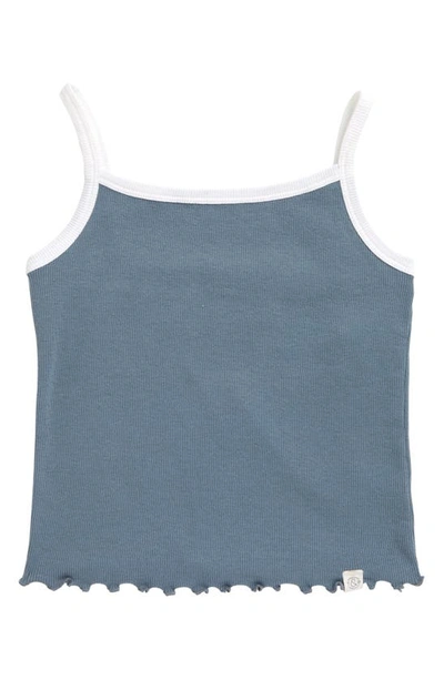 Treasure & Bond Kids' Easy Ribbed Camisole In Blue Mirage- White | ModeSens