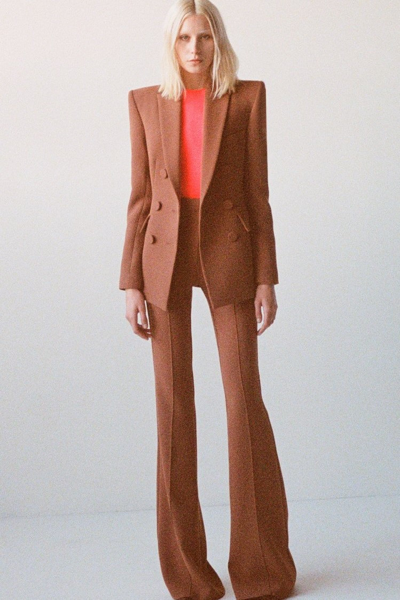 Arlie embellished halterneck bodysuit in brown - Alex Perry