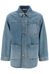 VALENTINO VLOGO SIGNATURE DENIM OVERSHIRT