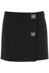 GIVENCHY MINI SKIRT WITH G LOCK BUCKLES