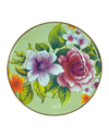 Mackenzie-childs Flower Market Luncheon Plate In Green