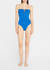 Eres Cassiopee Strapless U-hardware One-piece Swimsuit In Mediterranee