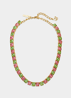 OSCAR DE LA RENTA GALLERY NECKLACE, WATERMELON