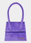 Jacquemus Le Chiquito Moyen Top-handle Bag In Purple