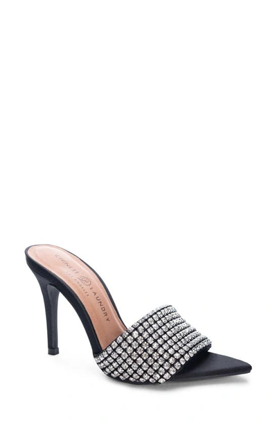 Chinese Laundry Jeepers Fab-stone Sandal In Black
