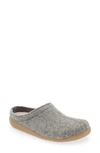 Sanita Lodge Wool Felt Slipper In Slate