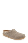 Sanita Lodge Wool Felt Slipper In Stone