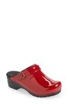 Sanita Estelle Polka Dot Clog In Red