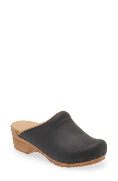 Sanita Ellis Leather Clog In Black