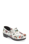 Sanita Rockabilly Print Clog In 001 White