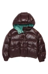 Moncler Kids' Barnadette Down Puffer Jacket In Burgundy