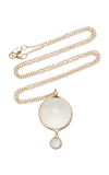 Cyril Lucent 14k Yellow Gold Quartz Necklace In Gold