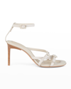 Jacquemus Neutral Camargue 100 Leather Sandals In Light Greige