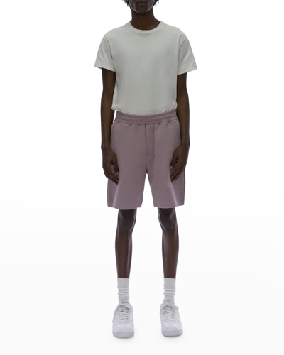 Helmut Lang Men's Core Logo Terry Sweat Shorts In Wisteria