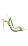 Gianvito Rossi Women's Hortensia Embellished Leather; Pvc Pumps In Green