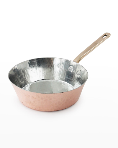 Coppermill Kitchen Antique French Splayed Saute Pan, Late 19th Century In Copper