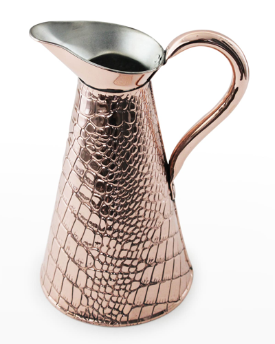 Coppermill Kitchen Antique English Js & S Embossed Pitcher, Late 19th Century