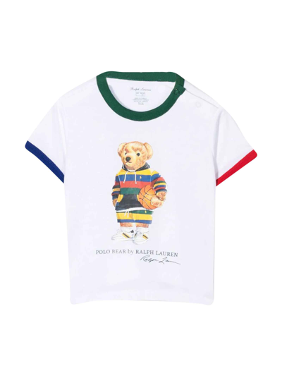 Ralph Lauren Babies' Polo Bear Cotton-jersey T-shirt 2-4 Years In White