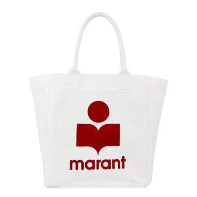 Isabel Marant Yenky Logo-print Cotton Tote Bag In White