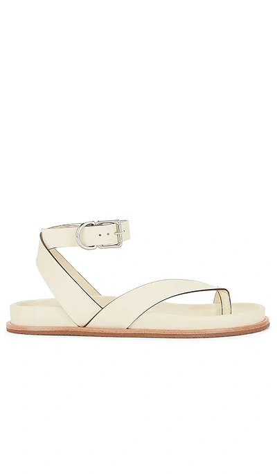 A'mmonde Atelier Agatha Ankle Strap In Ivory