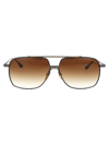 Dita Sunglasses In 03 Black Iron - White Gold W/ Dark Brown To Clear Gradient