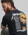 Superdry Men's Metallica Limited Edition Band T-shirt Black / Mid Back In Black