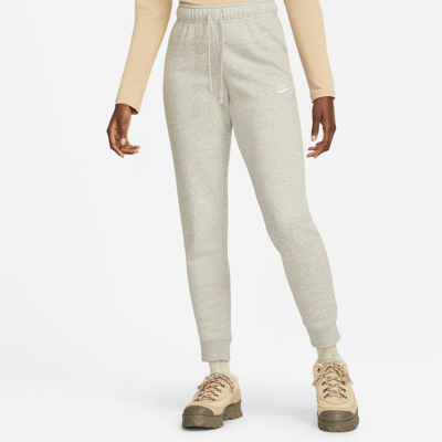 Nike Women's  Sportswear Club Fleece Mid-rise Slim Jogger Pants In Grey
