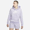 Nike Sportswear Club Fleece Women's Logo Pullover Hoodie In Purple