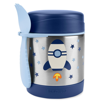 Skip Hop Spark Style Insulated Food Container Rocket In Blue