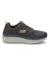 Skechers Men's Logo Mesh Sneakers In Charcoal