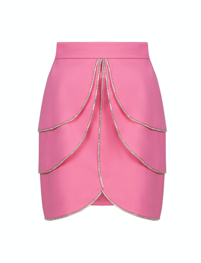 F.ilkk Pink Rhinestone Skirt