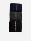 Paul Smith Pack Of Three Signature Stripe Cotton-blend Socks