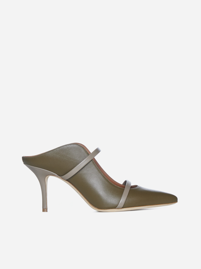 Malone Souliers Maureen 70mm Pointed-toe Mules In Green