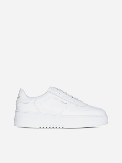 Axel Arigato Orbit Leather Court Sneakers In Neutrals