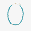 ANNI LU GOLD-PLATED PACIFICO TURQUOISE NECKLACE,221204517920657