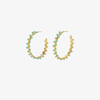 Sylvia Toledano Gold-tone Gipsy Embellished Hoop Earrings