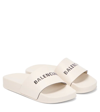 BALENCIAGA LOGO RUBBER SLIDES