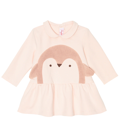 Il Gufo Baby Cotton-blend Dress In Pink/pink