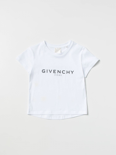 Givenchy Kids' Cotton T-shirt With Logo In White