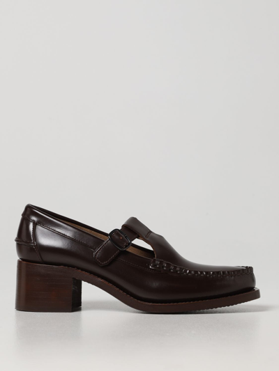 Hereu Alber 20 T-bar Leather Loafers In Brown