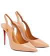 Christian Louboutin Nudes Hot Chick Leather Pumps In Nude 3/lin Nude 3