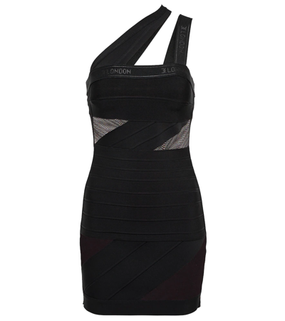 David Koma One-shoulder Minidress In Black